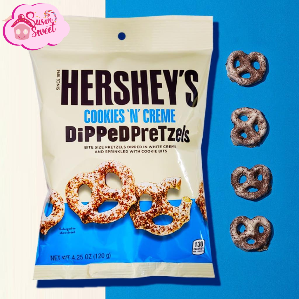 Hershey's Cookies 'N' Cream Dipped Pretzels