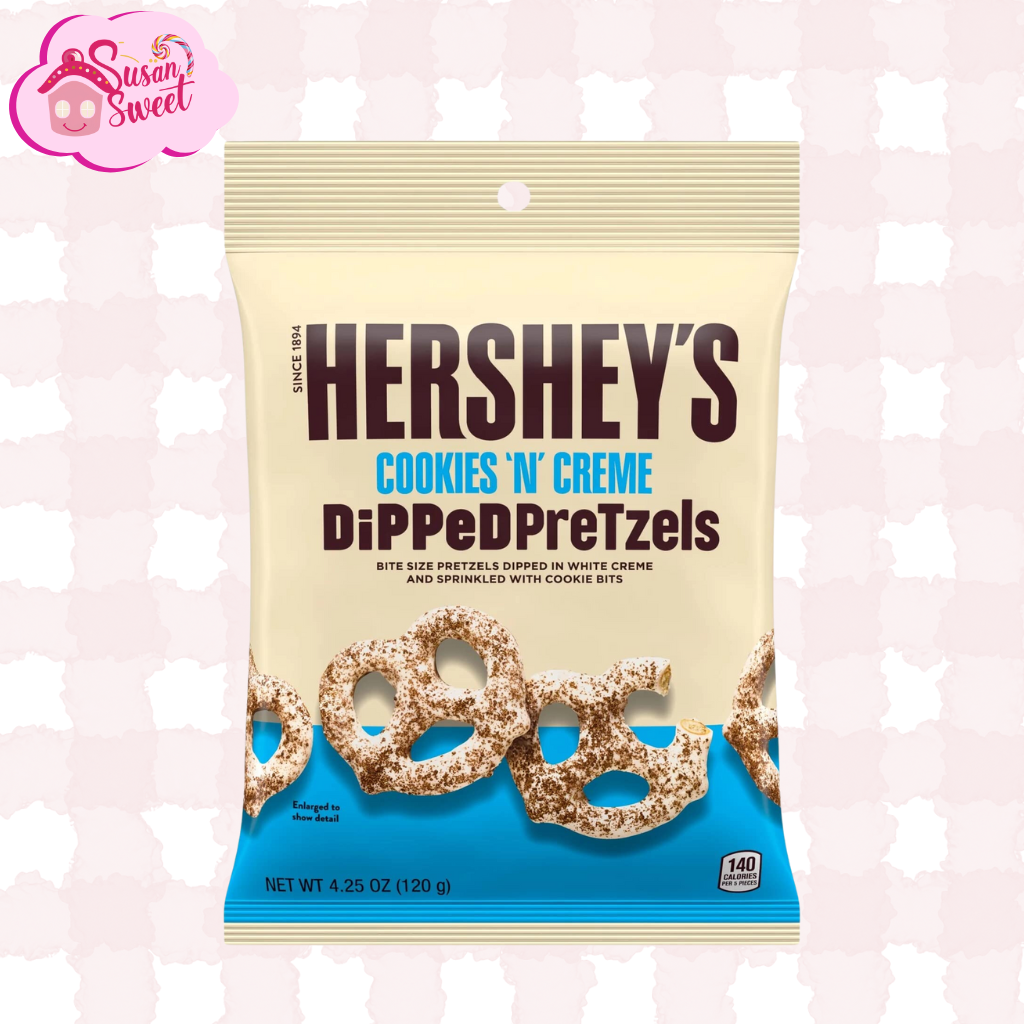 Hershey’s Cookies ‘N’ Cream Dipped Pretzels